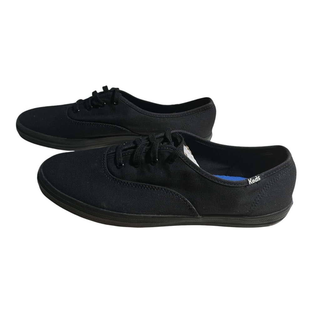 Keds Black Canvas Sneakers Women’s Size 10 Lace Up Casual Shoes - Picture 4 of 8